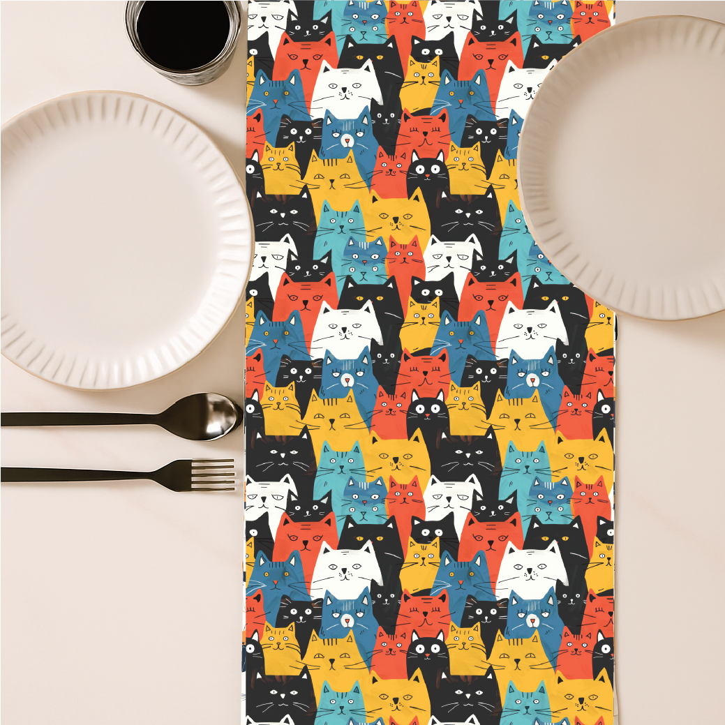 Whimsical Cat Parade